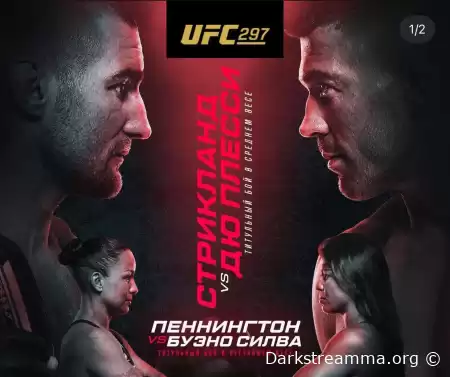 UFC 297 Шон Стриклэнд  VS Дрикус Дю Плесси прямая трансляция смотреть онлайн бесплатно