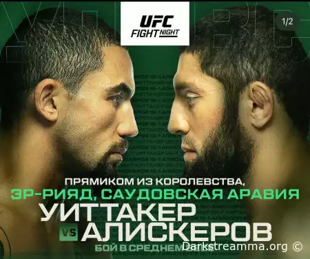 UFC Saudi Arabia UFC Уиттакер — Алискеров и Павлович — Волков прямая трансляция смотреть онлайн бесплатно