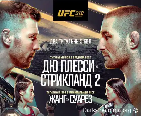 UFC 312 Дрикус Дю Плесси — Шон Стрикленд прямая трансляция смотреть онлайн бесплатно